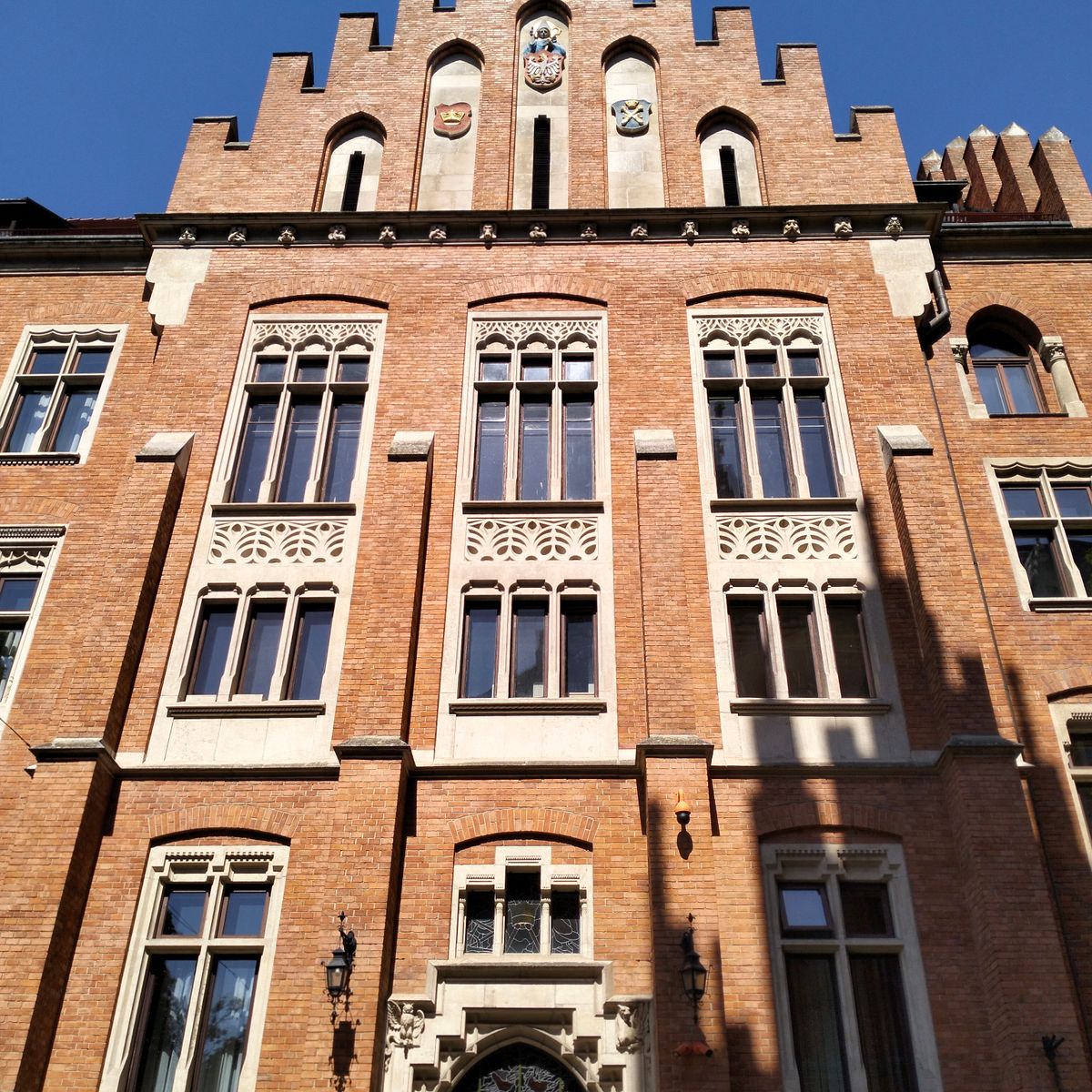 Facade of Jagiellonian University in Kraków